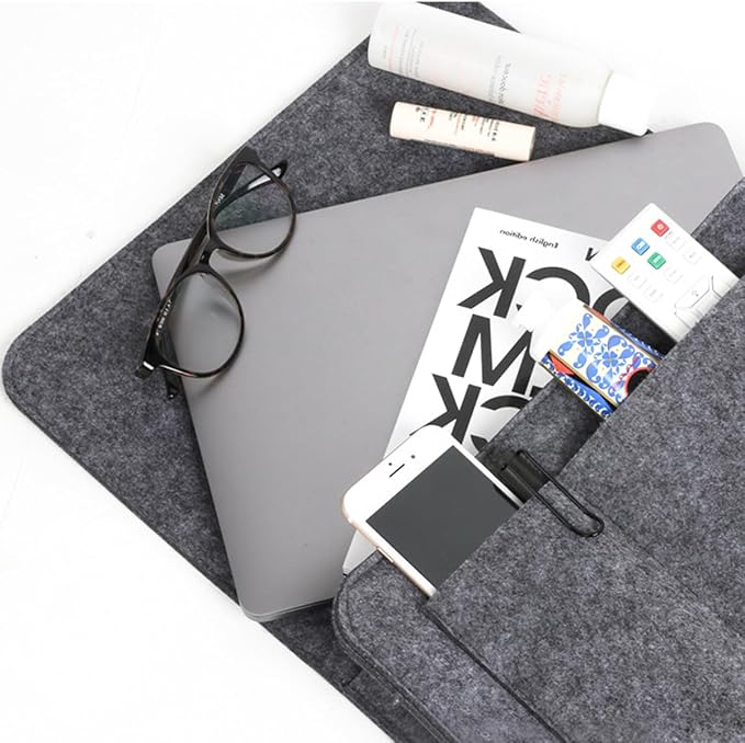 Bringsine 5 Pockets Bedside Caddy, Felt Bed Storage Organizer Hanging Bag Holder - Image 5