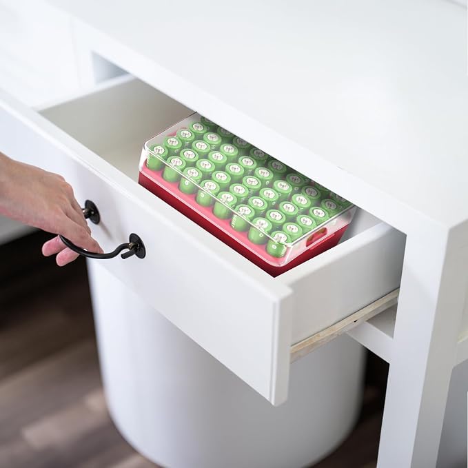 ALCYON Battery Organizer Storage Case, Battery Vault Box Container - Image 7