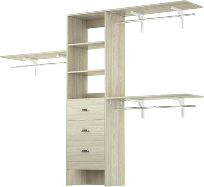iSunirm 8FT Closet System, Wall Mount Bedroom Wardrobe by iSunirm