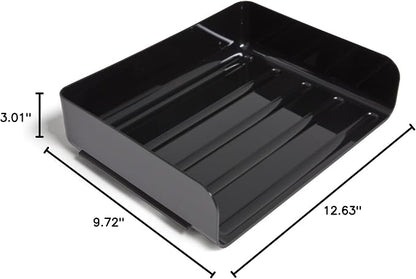 TRU RED Side‑Load Stackable Plastic Letter Tray, 6‑Pack – Desktop Paper - Image 6