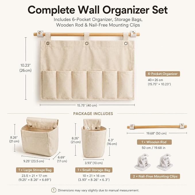 No Drill Canvas Wall Organizer - Image 2