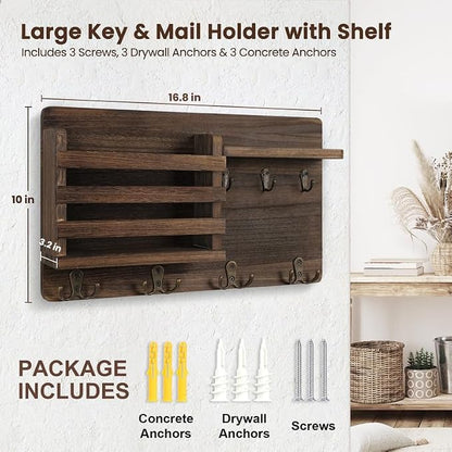 Nekon Mail Holder for Wall Mail Organizer - Image 7