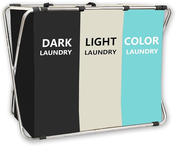 1-Pack Large Laundry Basket, Waterproof, Freestanding Laundry Hamper, by Unknown