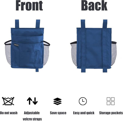 LEISUIT Hanging Storage Bag Bedside Organizer, Bunk Bed Organizer, 7 Pockets - Image 2
