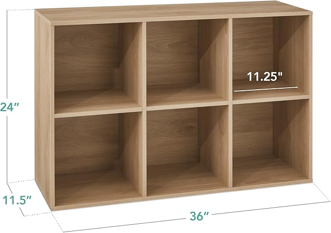 Best Choice Products 6-Cube Storage Organizer, 11in Shelf Opening, Display Shelf - Image 2