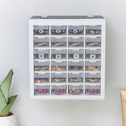 Gonice Craft Cabinet Organizer, 24 Drawer Plastic Parts Cabinet, Tool Storage - Image 2