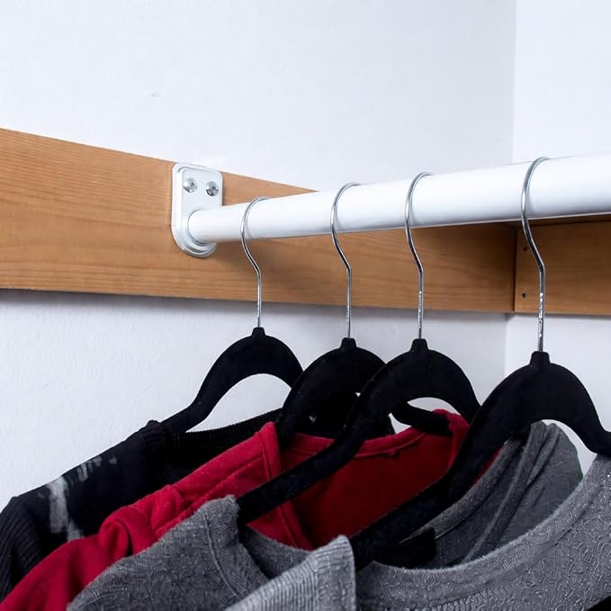 Adjustable Closet Rod, Steel 30 Inch to 48 Inch, 30 Pound Capacity - Image 6