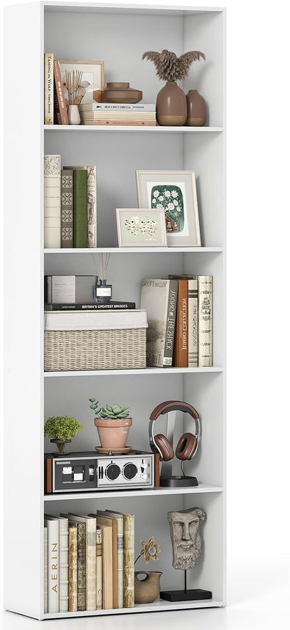 Giantex 5-Tier Bookshelf, Freestanding Tall Bookcase by Giantex