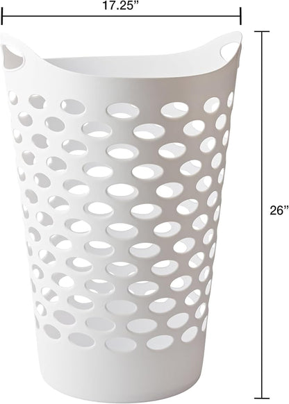3 Pack Round Plastic Laundry Hamper - Image 9