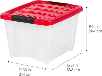 IRIS USA 19 Qt. Stackable Plastic Storage Bins - Image 2