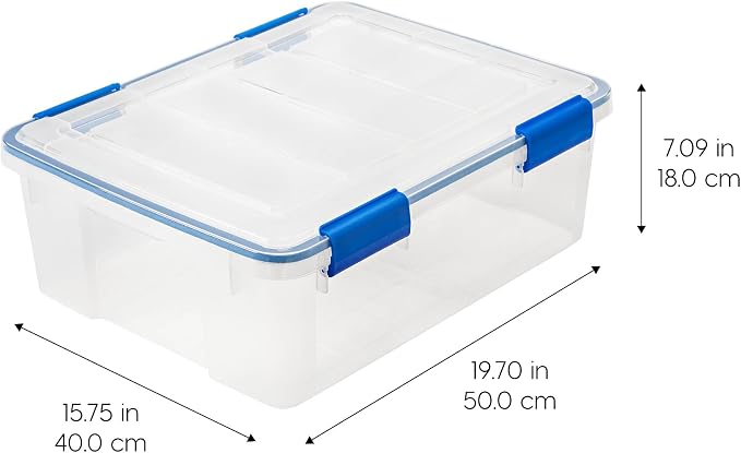 IRIS USA 3-Pack 26.5 Qt Storage Bins - Image 2