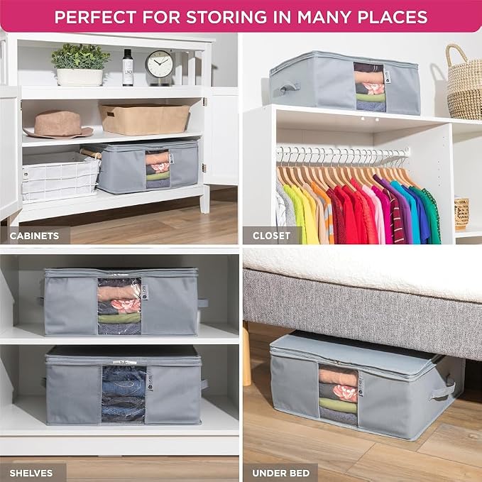 Cedar Clothes Storage Bag Organizer – Protects from Moths, Dirt & Dust – Set of - Image 5