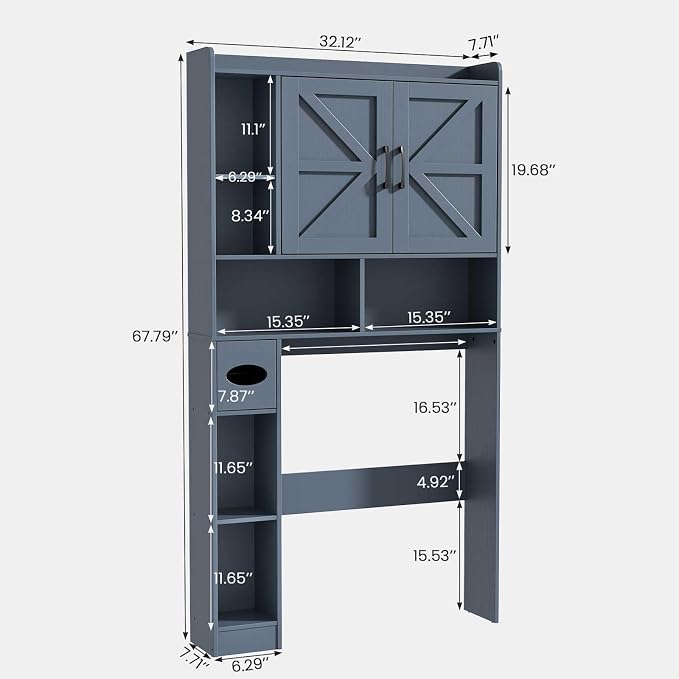 Vabches Over The Toilet Storage Cabinet - Image 2