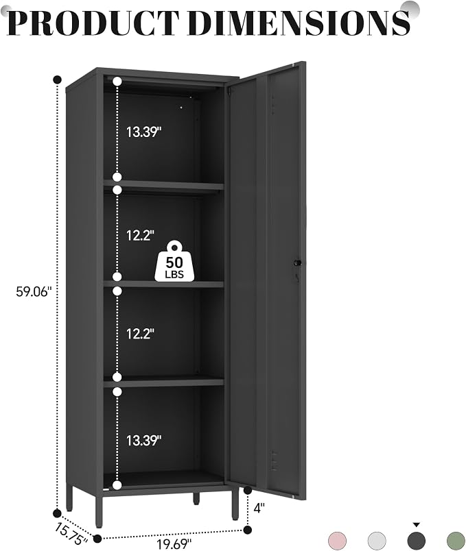 Metal Locker Storage Cabinet - Image 3