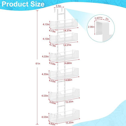 Hongtamoya Over The Door Organizer, Metal Hanging Door Organizer - Image 2