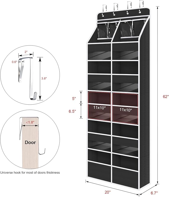 Univivi Upgraded Over the Door Organizer - Image 3