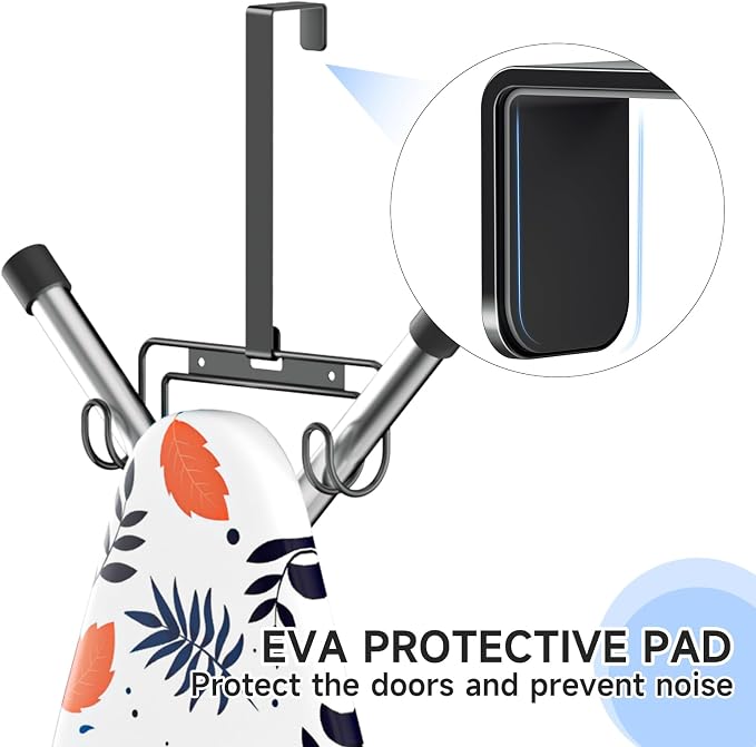 Ironing Board Holder Wall Mount/Over The Door Ironing Board Hanger, Laundry - Image 6