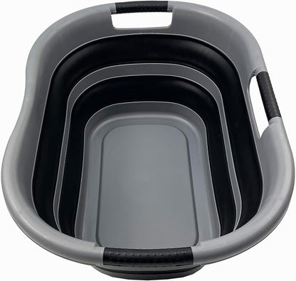SAMMART 40L Collapsible Plastic Laundry Basket by SAMMART