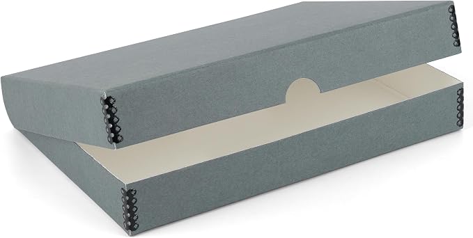 Lineco Clamshell Archival Storage Box, 13.5x19.5x1.75 Inch, Organize and Store by Lineco