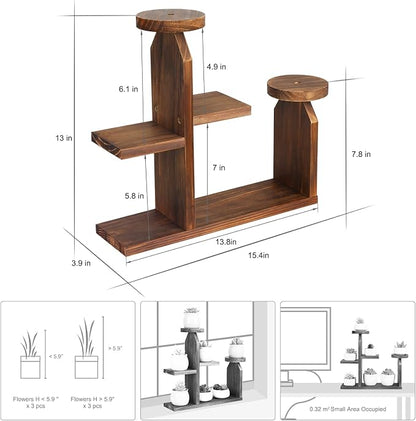 Wood Desktop Plant Stand - Image 2