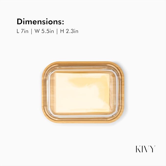 KIVY Large Butter Dish with Lid - Image 3