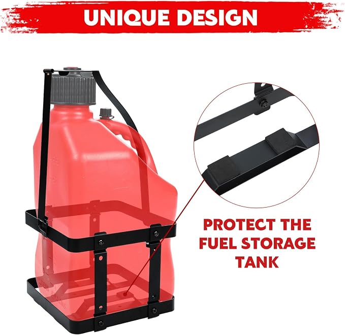 Fuel Drum Holder, 5-gallon Gasoline Fuel Jug Container Holder, Mounting Bracket - Image 8