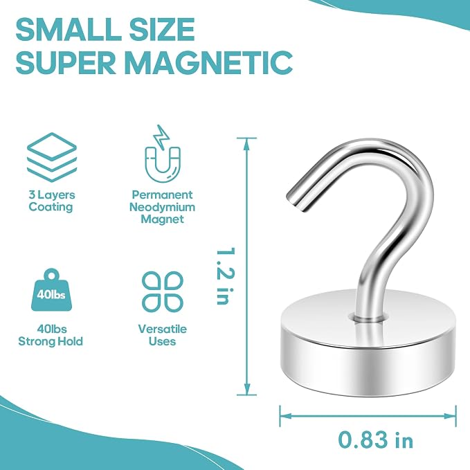 Neosmuk Magnetic Hooks Steel Tube Design - Image 6