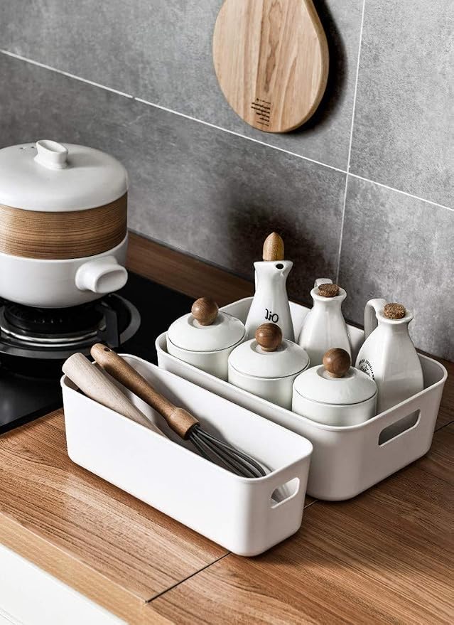 Plastic Storage Bins, Versatile Kitchen Pantry Organization and Storage - Image 4
