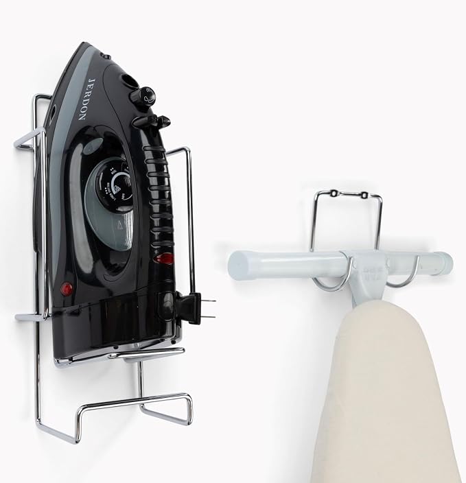 JERDON Ironing Board Holder and Iron Caddy - Image 6