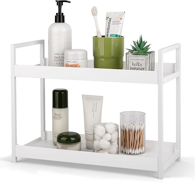 Bathroom Counter Organizer 2 Tier Vanity Storage Countertop Shelf Makeup by Anyoifax