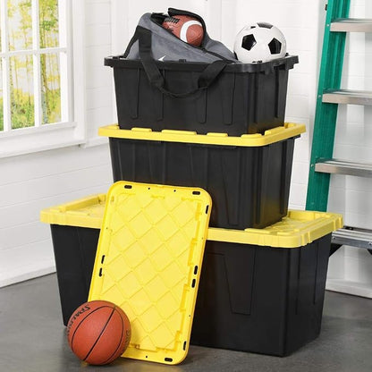 HDX 17 Gal. Storage Tough Tote in Black - Image 5