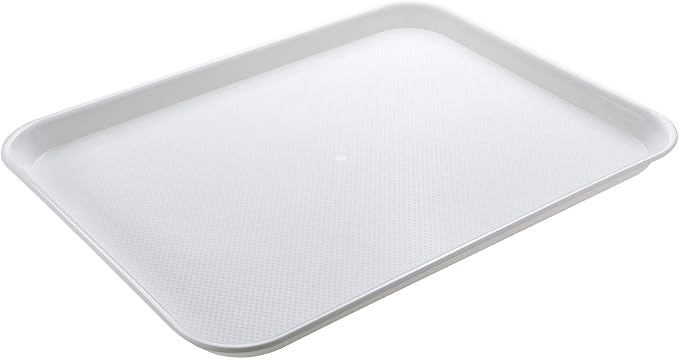 Eslite Rectangular Plastic Serving Trays, Fast Food Serving Cafeteria Trays - Image 2