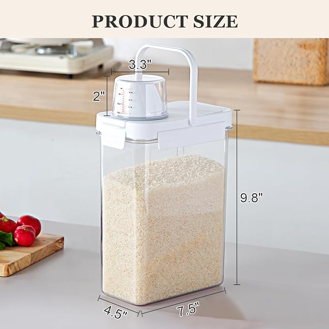 Hongya Rice Container, Airtight Rice Storage Container, Portable Pet Food - Image 2