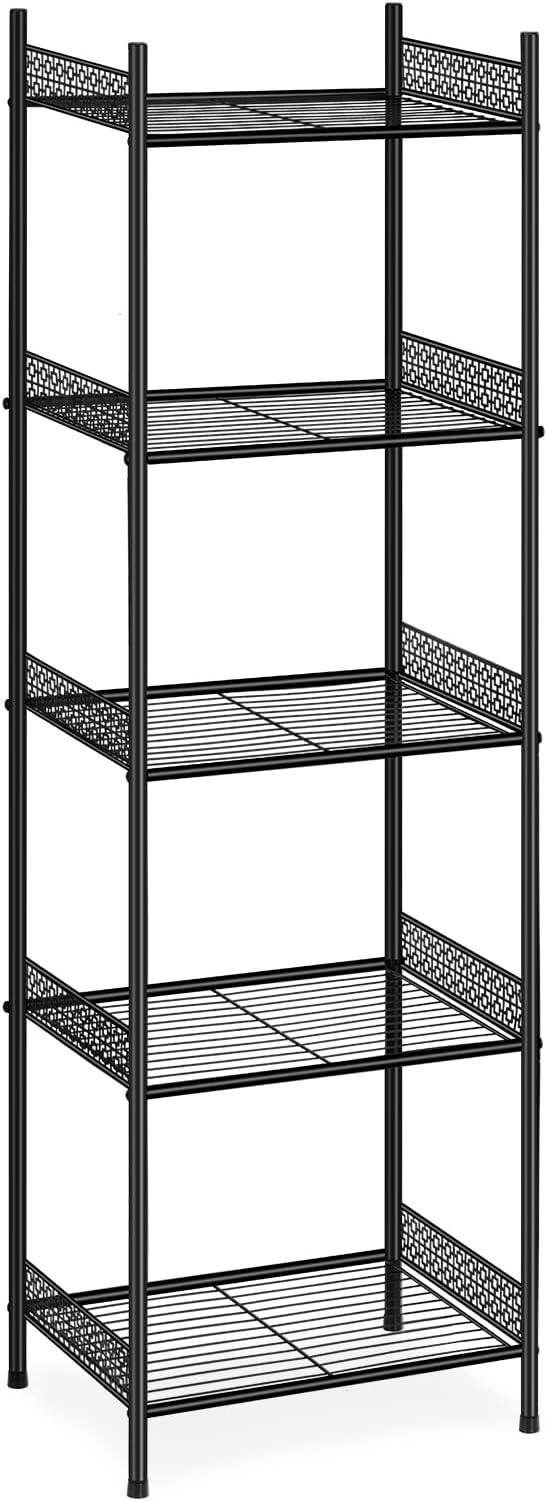 Nandae 5-Tier Bathroom Storage Shelf, Heavy Duty Wire Shelving Unit Free - Image 4
