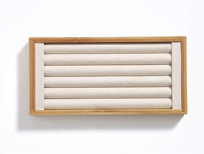 Coward Bamboo Ring Display Holder Jewelry Storage Tray Organizer Ring Stand by FocusOnJewelryDisplay15yrs