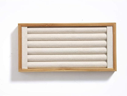 Coward Bamboo Ring Display Holder Jewelry Storage Tray Organizer Ring Stand by FocusOnJewelryDisplay15yrs