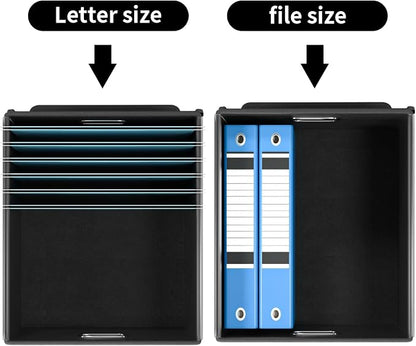 File Organizer Box with Lids, Collapsible File Folder Organizer | File Box with - Image 4