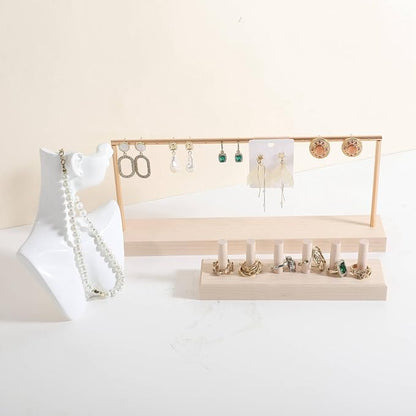 GemeShou wooden earring holder organizer - Image 6