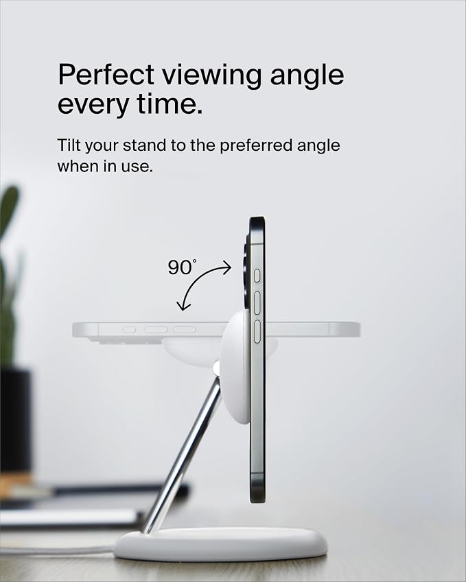 Belkin MagSafe-Compatible 3-in-1 Wireless Charger Stand 15W - Image 5