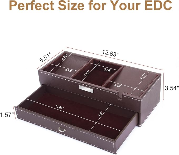 Baoyun Mens Valet Tray, Nightstand Organizers - Image 7