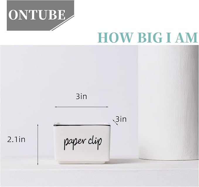 ONTUBE Farmhouse Paper Clip Holders Dispenser Organizer - Image 6