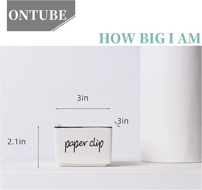 ONTUBE Farmhouse Paper Clip Holders Dispenser Organizer - Image 6
