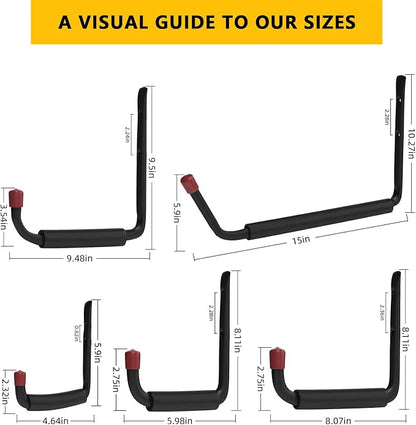 6 Pack Garage Hooks Heavy Duty - Image 2