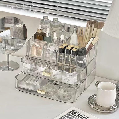 MIUOPUR Makeup Organizer with Stackable Drawers, Bathroom Vanity Organizers and - Image 8