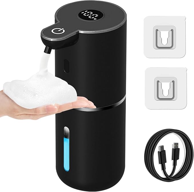 Automatic Foaming Soap Dispenser Touchless, USB Rechargeable Smart Hand Soap by OHIFAST
