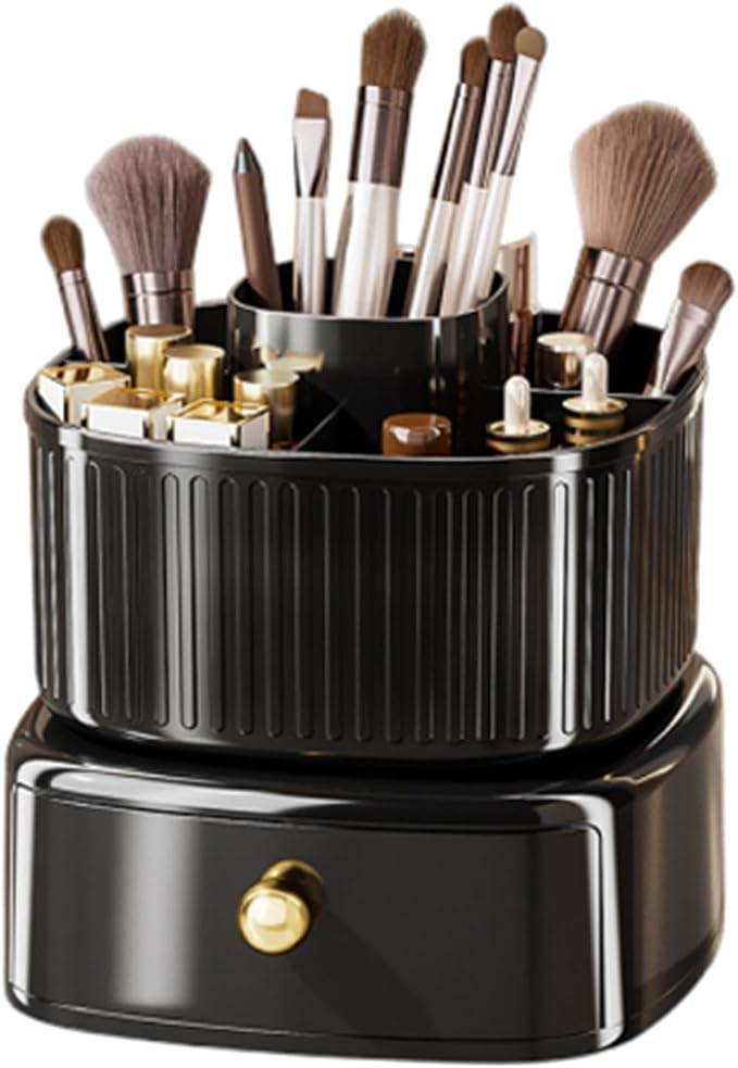 Makeup Organizer for Vanity, 360°Rotating Makeup Brush Storage Case by Unknown