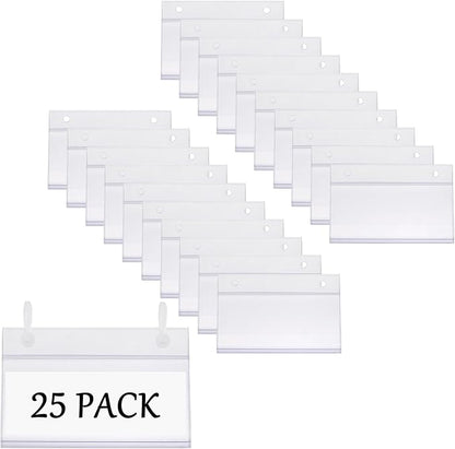Biaungdo 25 Pcs Clear Basket Label Holders by Biaungdo
