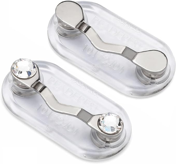 Readerest Magnetic Eyeglass Holder, Eyewear Shirt Clip by READEREST