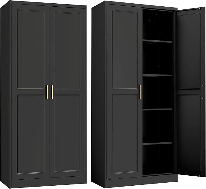 Steeloong 71"Metal Pantry Storage Cabinet by Steeloong