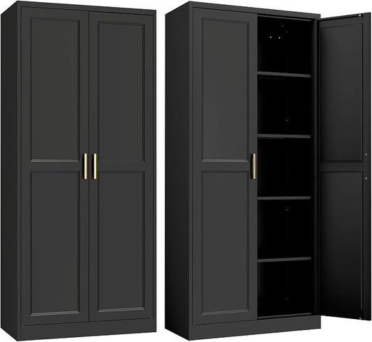Steeloong 71"Metal Pantry Storage Cabinet by Steeloong